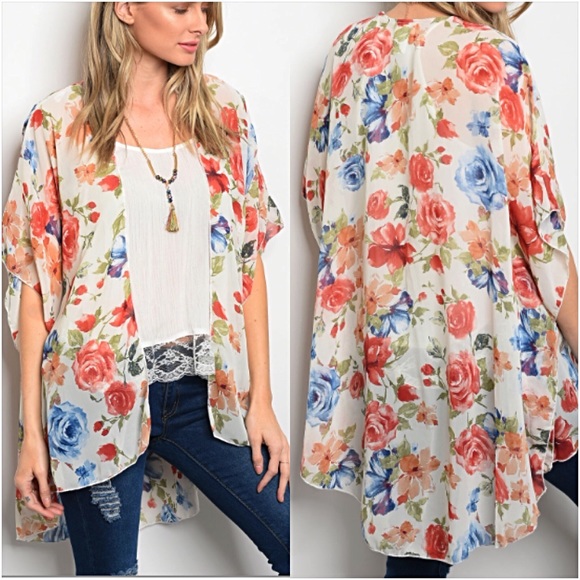 Gorgeous Relaxed Flowy Kimono Cardi SMLXL - Picture 3 of 6